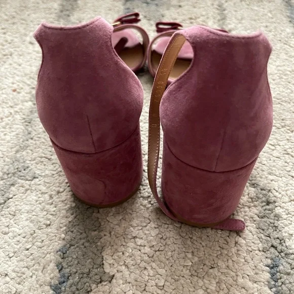Salvatore Ferragamo Women's Mauve Block Heel Sandals - Picture 3 of 5